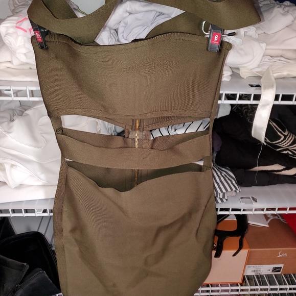 Olive Green bodycon dress - Picture 4 of 5